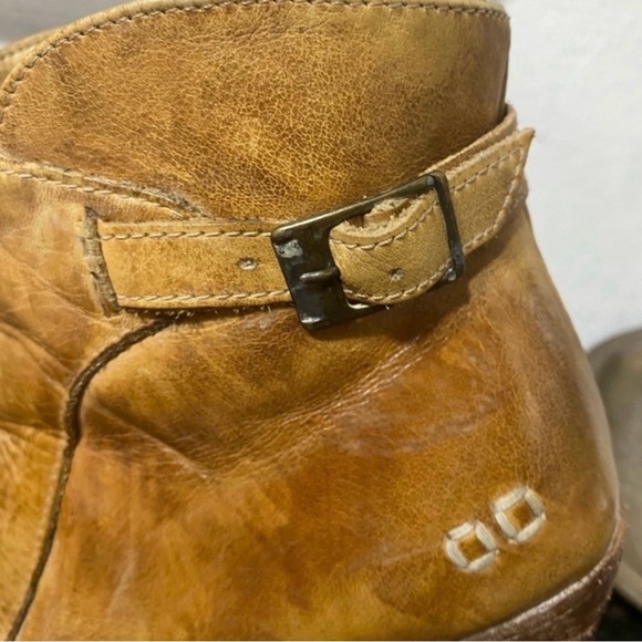 Bed|Stu | Isla Distressed Leather Short Ankle Booties - Picture 9 of 14